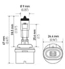 For Mitsubishi Galant Fog Light Bulb Hella H71071232 2001 2.4L L4 GAS - photo 2