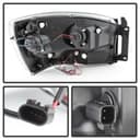 Headlight Set-Halo Led Projector Headlights SPYDER AUTO for Dodge Ram 2500 2009 - photo 3