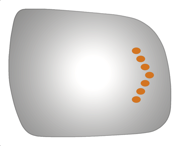 For Toyota Sienna Convex Right Side Mirror 2011