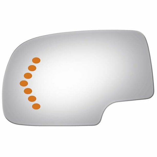 For GMC Sierra 2500 HD Flat Left Power Mirror Glass 2006