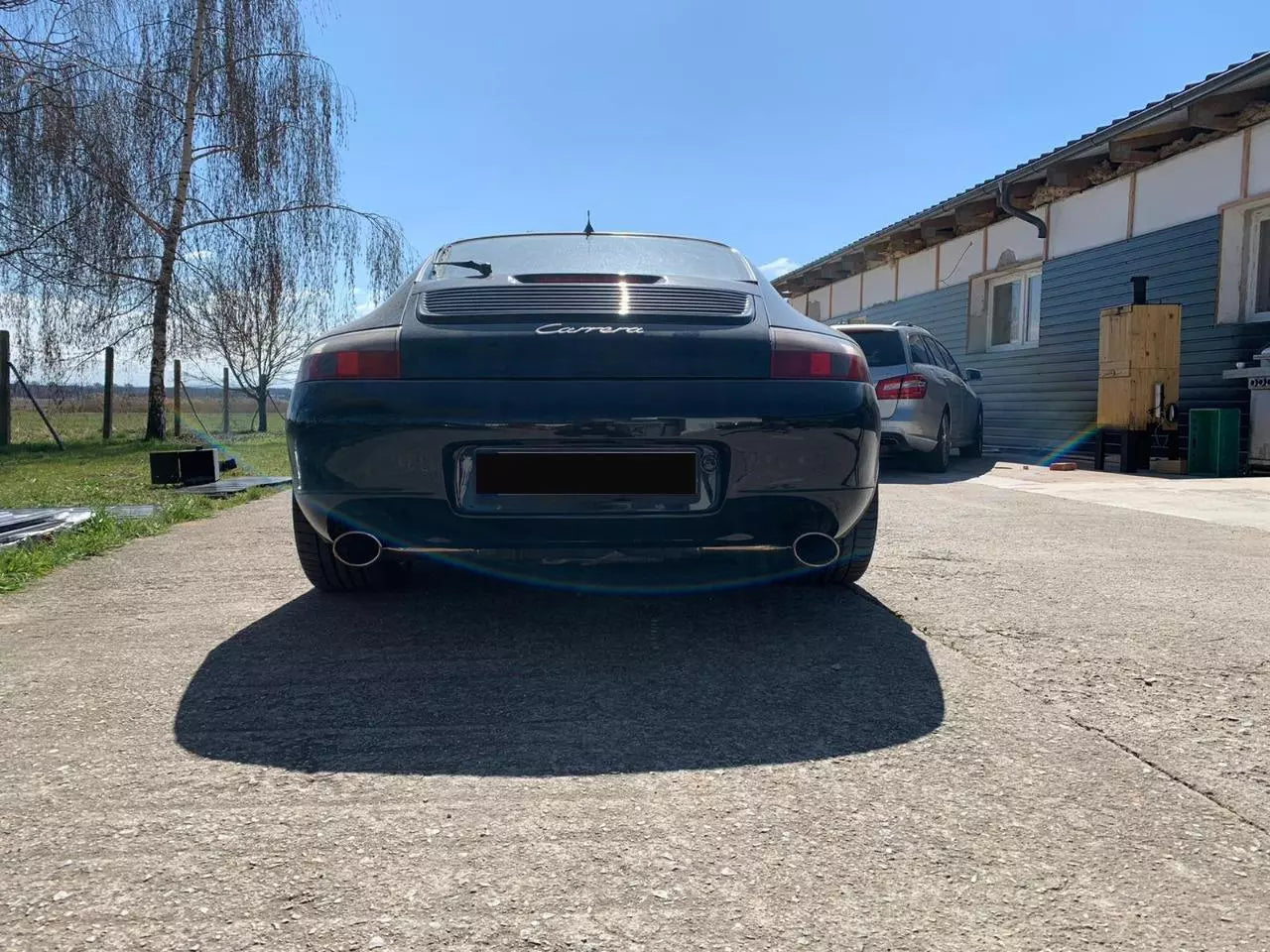 Porsche Muffler Bypass Pipes Exhaust Tips 1998-05 Carrera 911 996 C2 C4 RWD AWD